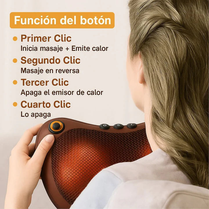 Shiatsu Relax Pro | Cojín Masajeador Multiusos con Calor