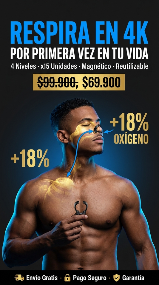 Tiras Nasales Magnéticas x15 — 4 Niveles de Dilatación