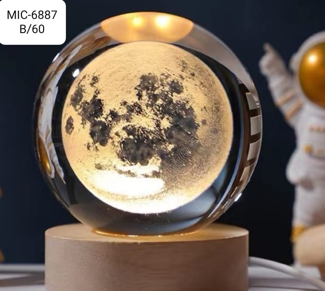 Lampara Esfera Bola de Cristal Saturno