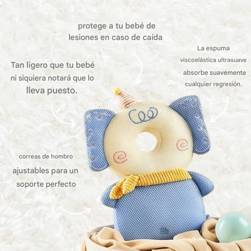 SoftFall Buddy | Mochila con cojin Protector de Cabeza para Bebé