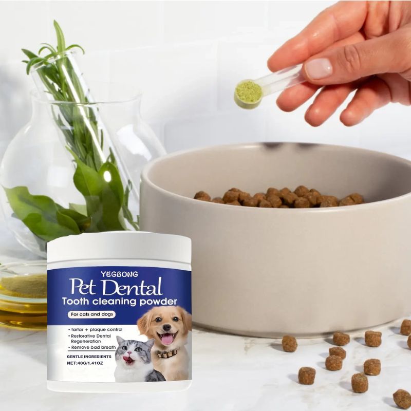FreshPet™ | Polvo de Limpieza Dental para Mascotas