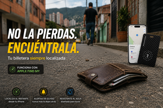 Tarjeta GPS Anti Pérdida para CARTERAS — Apple Find My