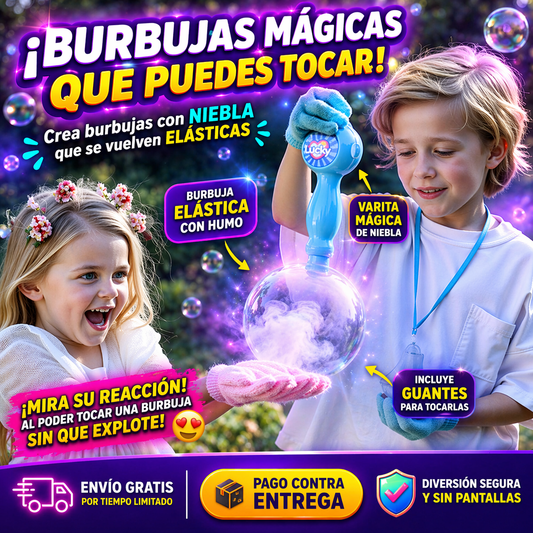 Varita Mágica de Burbujas de Niebla