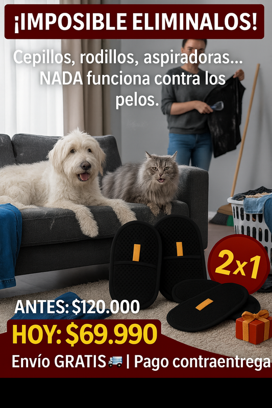 PetGlow | Guante Mágico para Remover el Pelo de tu Mascota