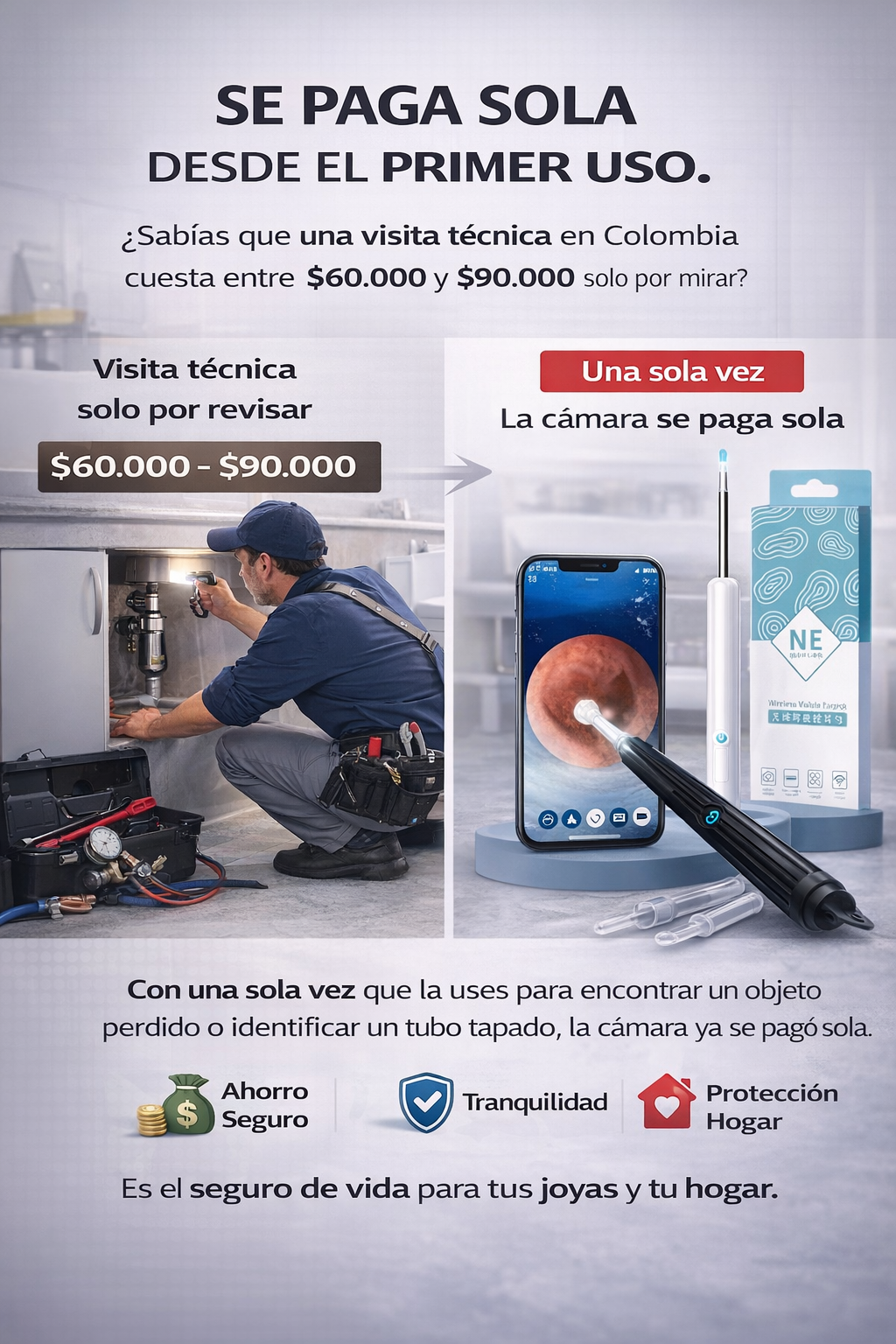 Camara de inspeccion inalambrica