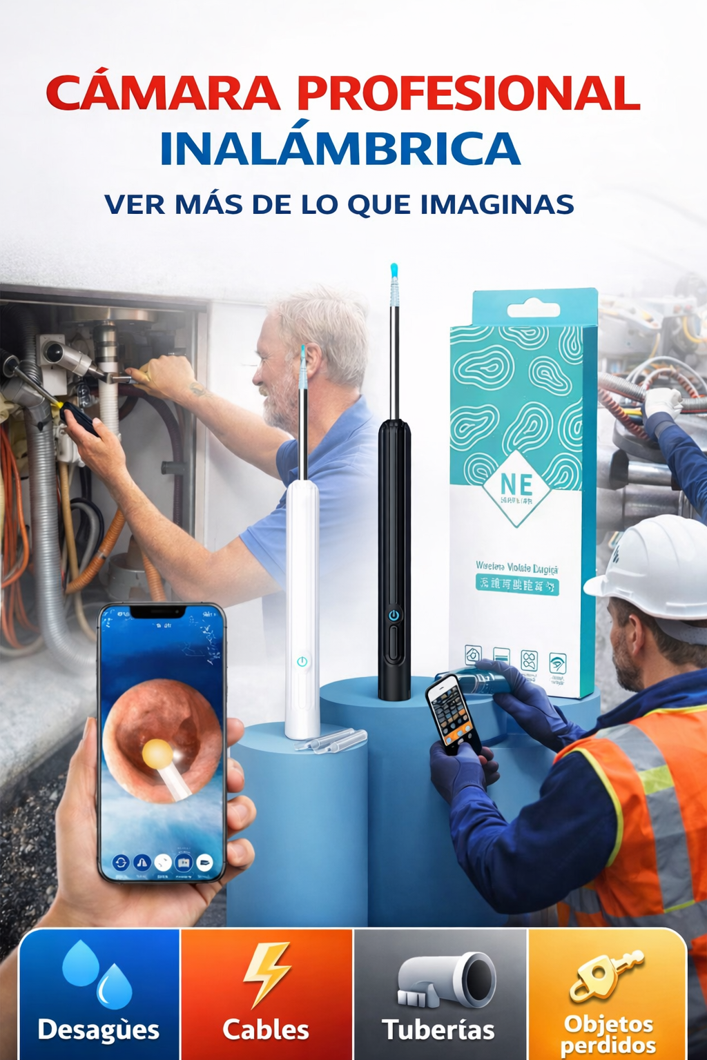 Camara de inspeccion inalambrica