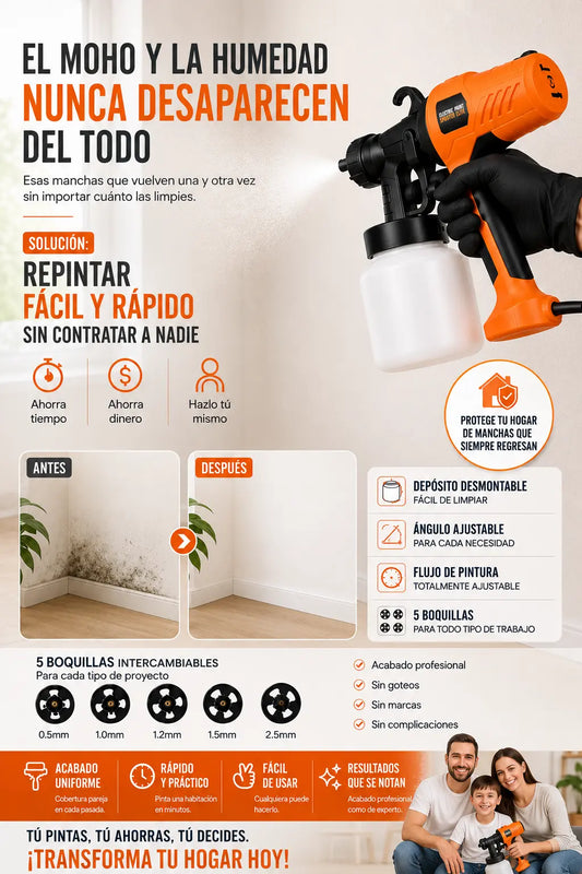 Pistola Pulverizadora Eléctrica de Pintura