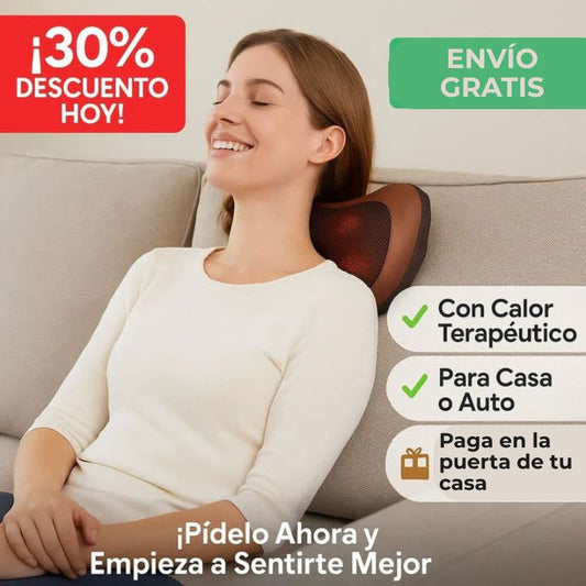 Shiatsu Relax Pro | Cojín Masajeador Multiusos con Calor